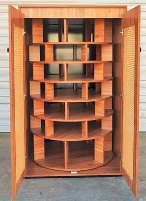 Rotating Shoe Storage Cabinet